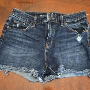 Universal Thread Blue Jean Shorts Distressed Cut-Off Style